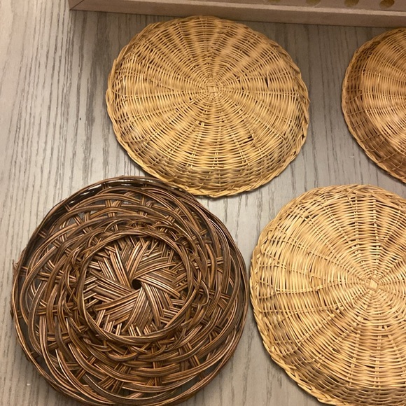 Vintage wicker plate holders Boho Plate holders Wall baskets bundle - Picture 7 of 7
